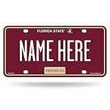 Rico Industries NCAA Florida State Seminoles Personalized Decorative Metal Fan Sign for Home or Garage Decor