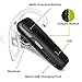 TOORUN Bluetooth Headset 10 Hours Playing Time with Voice Reminder and Noise Cancelling Mic Compatible with Android and iOS Smart Phones-Black