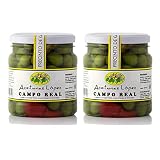 aceitunas campo real calorias Pack de 2 botes Aceitunas Carrasqueñas Campo Real - Bote de 750 g - Aceitunas Lopez (Pack de 2 botes)