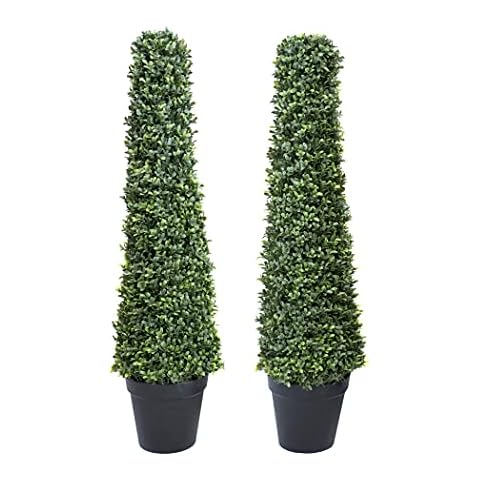 GreenBrokers Artificial Topiary Cone Tree Set Cover