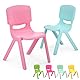 Jolitac 6er Stapelbar Stuhl Kinderstuhl mit Rückenlehne Plastik Garten Stühle Set für Indoor und Outdoor geeignet, bis 70 kg belastbar
