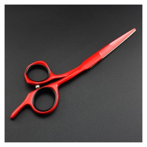 Ciseaux de barbier rouge 5 à 6 pouces pour coupe de cheveux