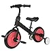 Viribus Draisienne, Vélo Bébé pour Enfant de 3 à 6 Ans, Vélo d'Équilibre avec Selle Réglable, Pédales et Roues Amovibles, Vélo Bébé de Capacité de 50KG, Rouge