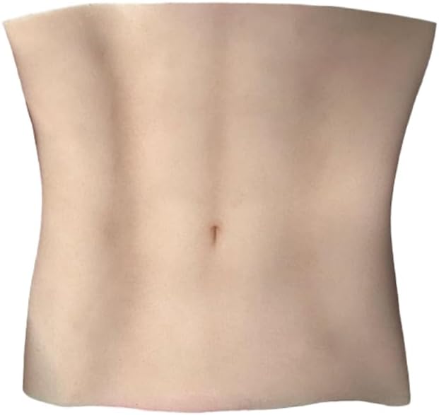 Seamless Silicone Fake Abs Shaper, Waist Slimming & Tummy Contouring for a Defined Waistline