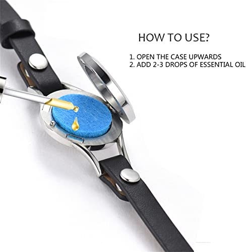 OIDEA Pulsera Difusor de Aceites Esenciales Acero Inoxidable miniatura 5