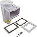 Pentair 506421 ABS 1-1/2-Inch Threaded Port Bermuda Vinyl Fiberglass Pool and Spa Skimmer, White