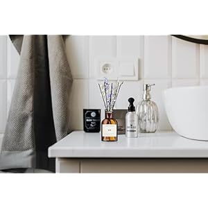 Weald tribe reed diffuser set for bathroom air fresheners oil diffuser sticks fresh linen scent 40 fl oz home fragrance with sticks defusers house bedroom office shelf decor  urban country home decor