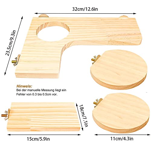 FDDD 4 Pezzi Animale Domestico di Legno