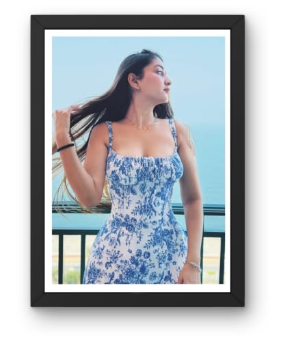 Image of Customized Square Photo Frames with Photo Upload | Personalized Print | Black Wooden Frame Wall Mount| Customised Gift For Anniversary, Birthday, Wedding, Couples (MDF Wood, 12 X 9 Inch)