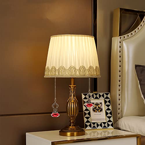 Image of 2pcs Red Crystal Fan Pull Diamond Drop Vintage Pull Chain Ceiling Pull Chain Extender with Connector