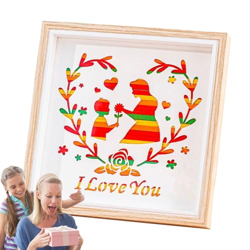 Genérico Artesanía del Día de la Madre, Niños Madres Día de la Madres | Madres Day Picture Frames Craft | Padre hijo Kit hecho a mano para mamá