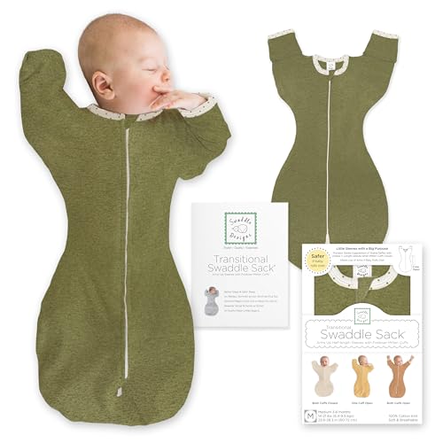 SwaddleDesigns Transitional Swaddle Sack, Arms...