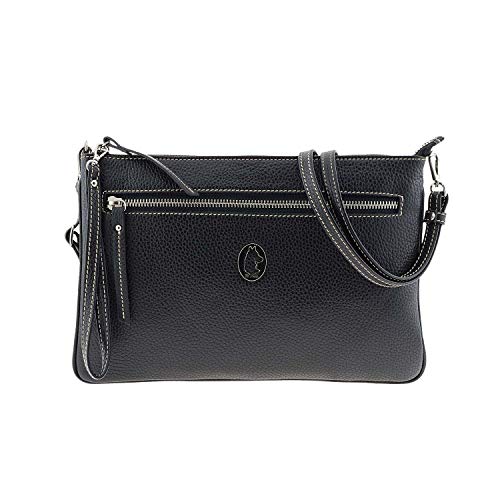 El Potro Bolso Plano Bandolera Piel Talla: U Color: NEGRO