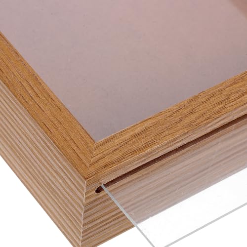 Caja de almacenamiento oculto de madera para oficina compacta 3