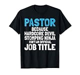 Pastor Hardcore Devil Stomping Ninja Job Title Shirt 2