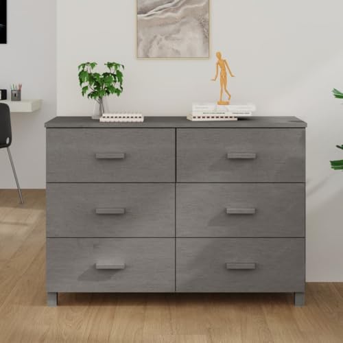 mtlskopl Light Gray Sideboard Solid Pine Wood 44.5x44.5x31.5 in Buffet