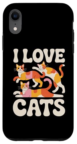 I Love Cats C܂ȃJtȔLD X}zP[X iPhone XR p