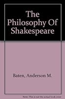 Philosophy of Shakespeare B000RC7ZHM Book Cover