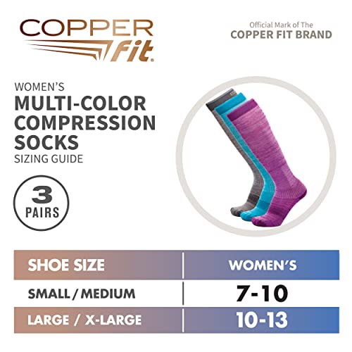 Copper Fit Energy Women's Easy-On/Easy-Off Knee High Compression Socks3