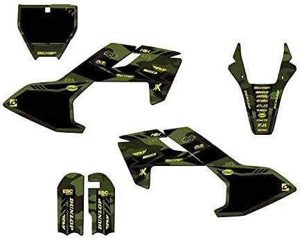 Vista 8 de Kit de base gráfica Mini TC 50 Apache Green Senge 2018-2023 compatible con Husqvarna