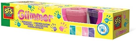SES Creative 24926 Children's Finger-Paint, Blaugrünrotgelb, 4 Count (Pack of 1)