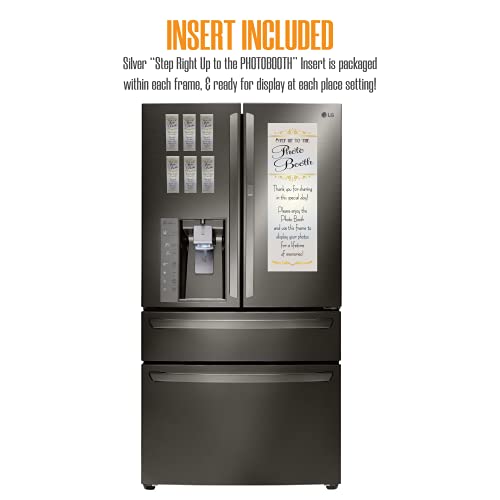 Photo Booth Nook (1 Pack) 2X6 Acrylic Magnetic Frame With Insert For Photobooth Strips, Refrigerator And Locker Magnet Picture Frame For Wedding, Grad Party, Baby Shower Display- Vertical #TOP2