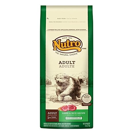 Nutro Natural Choice Dry Dog Food, Adult Dog Food Dry Lamb and Brown Rice Recipe, 5 lbs.