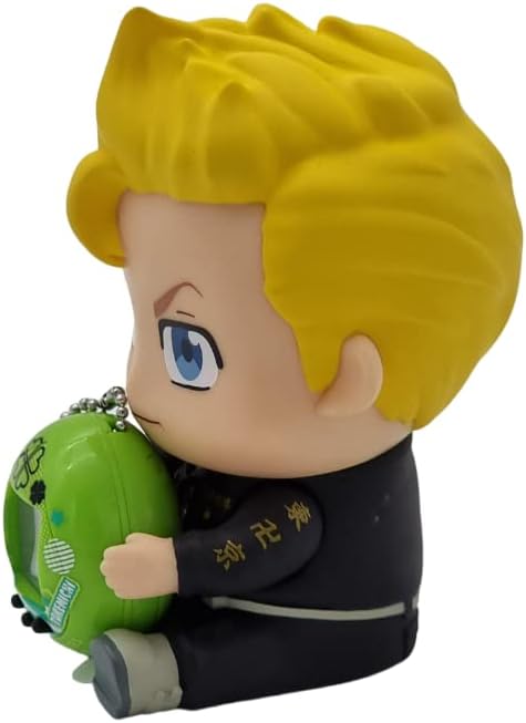 Bandai Tamagotchi Tokyo Revengers Takemichi Version with Hugmy Figure | 4 cm Virtual Pet Based on Tokyo Revengers Manga and Anime with Collectable Takemichi Hugmy Anime Merch | Kids Toys