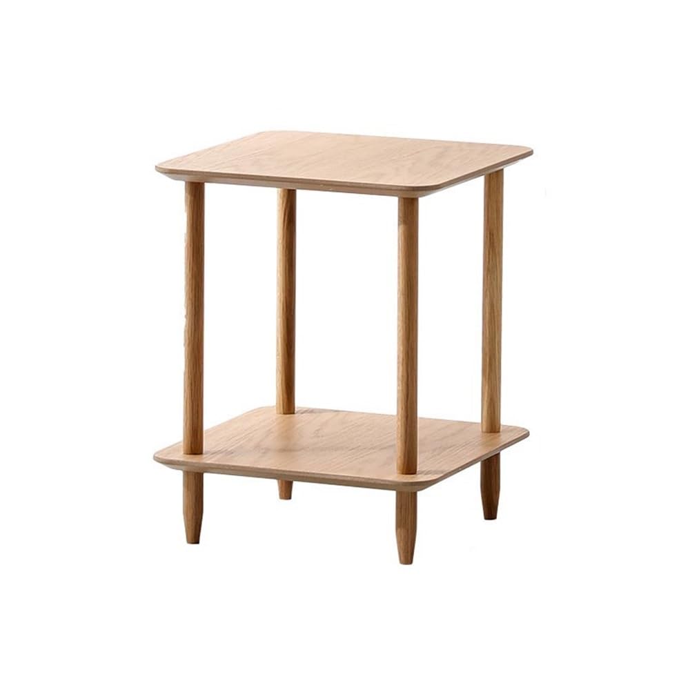 Table d'appoint de canapé double plateau et table à café carrée de salon