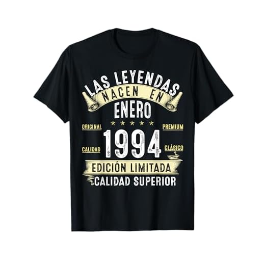 30 Años Cumpleaños Las Leyendas Nacen en Enero De 1994 Camiseta