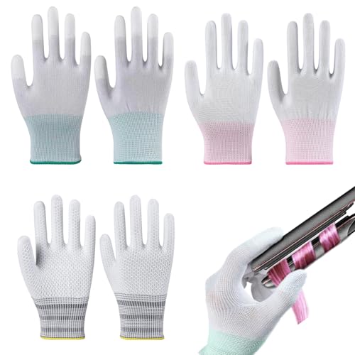 Heat Resistant Gloves – 3 Pairs Silicone Coated Heat Proof for BBQ, Oven, Kitchen, Cooking, Grilling – Durable, Flexible, High Temp Work Safety Gloves