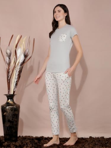 Image of Dollar Missy Women's Combed Cotton T-Shirt Pyjama Night Suit