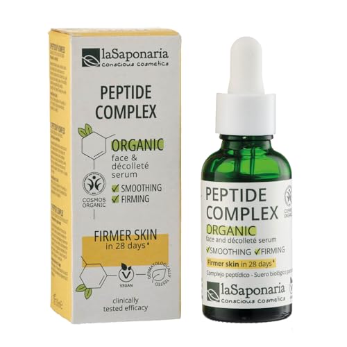 La Saponaria | Sérum Facial con Complejo Peptídico Orgánico - 30 ml | Reafirmante y Uniformizante