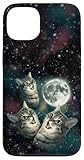 Three Cat Moon | 3 Kitten Meow Dead Moon Weird Cursed Meme Case for iPhone 13