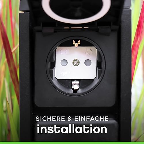 IP54 Aufputz Schuko Steckdosen doppel Lichtschalter AP Feuchtraum Außen LINA eBa