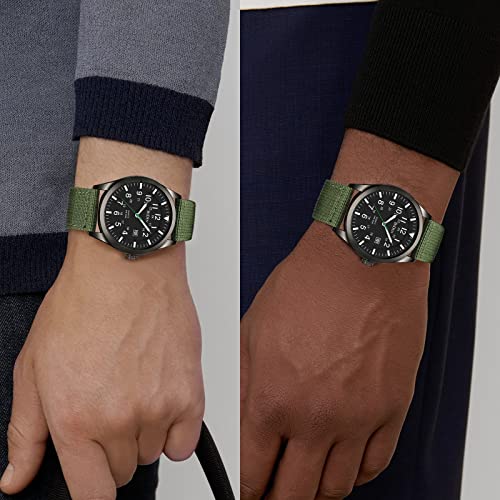 Hanposh Mens Watches Military Watches For Men Military Army Watch Analogue Quartz Watch Waterproof Wrist Watches For Men Date Display Nylon Tactical Field Sports Minimalist Watches #TOP5