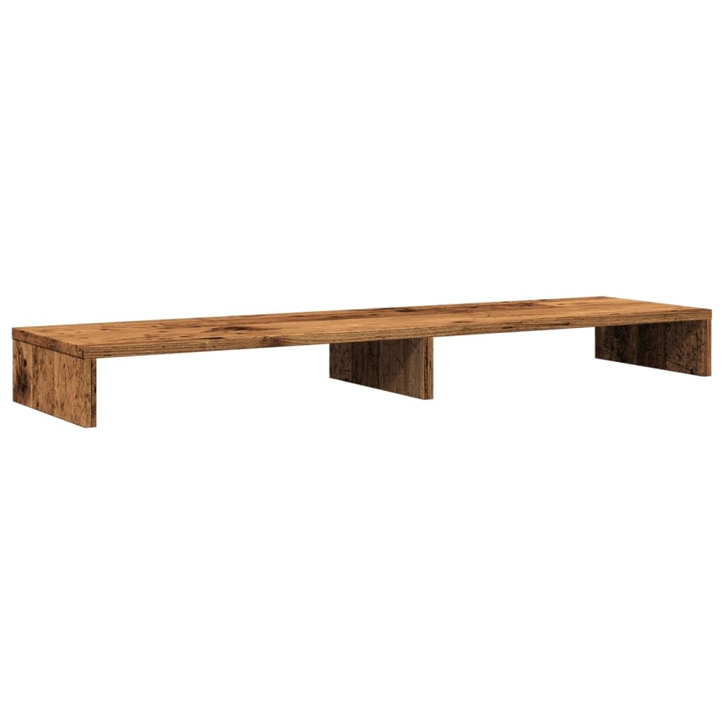 Supporto doppio per monitor, rialzo per monitor in legno
