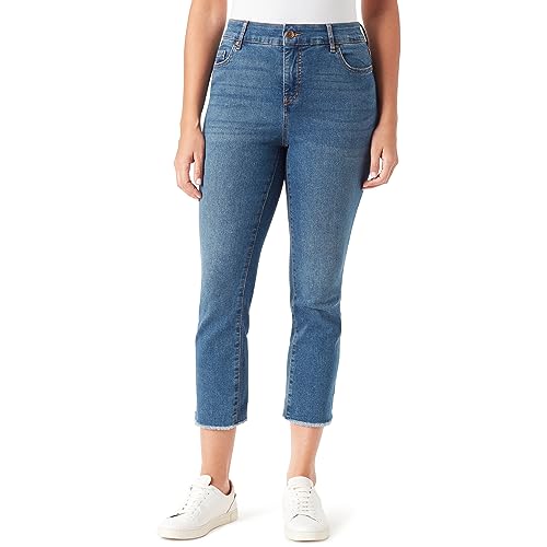 Vintage America Blues Women's Boho Slim Stretch Denim Capri