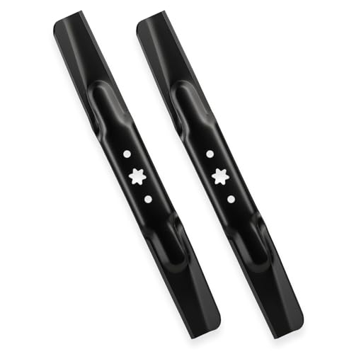 942-04308 42' 6-Star Blades for Troy-Bilt Pony Super Bronco Mustang Cub Cadet XT1-42 XT2-42 ZT1 RZT-42 LT42 LTX1040 Craftsman T110 T1200 42 inch Lawn Tractor Zero-Turn Mower 942-04308A Hi-Lift, Black
