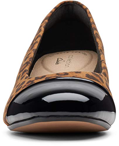 Image of Clarks Women's Clarks Women's Marilyn Sara - Dark Tan Leopard Suede - 9.5w