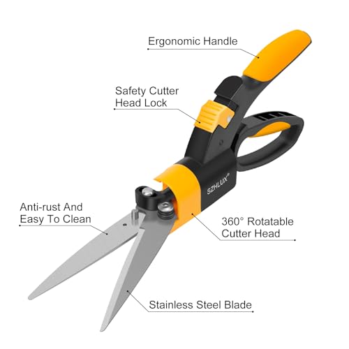 Szhlux QL-CJ-HC Grass Shears 360-Degree Swivel Blades thumb #1