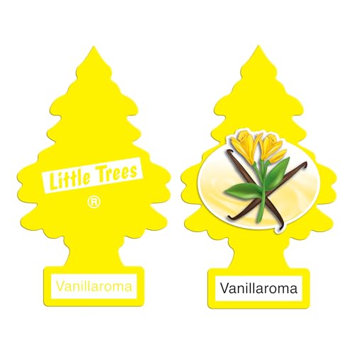 Image of Little Trees Vanillaroma Air Freshener | Warm Vanilla Fragrance | Iconic Tree Hanging Design | For Car, Home, Wardrobe | Imported from USA