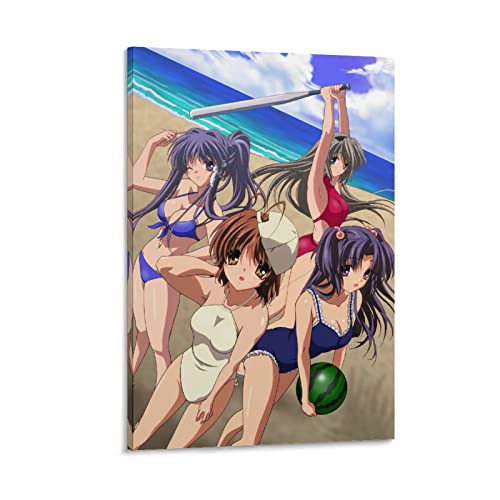 Clannad - Pósteres de anime para habitación, pósteres estéticos para habitación, 24 x 36 pulgadas, sin marco, póster decorativo para pared, lienzo artístico, arte de pared, sala de estar, dormitorio,