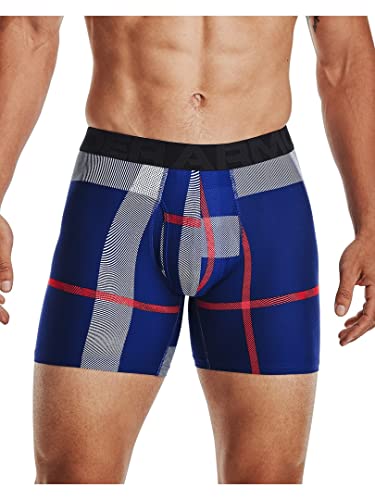 Image of Under Armour mens Multi-pack Performance Tech Boxerjock Brief, 6 inch Inseam, All-day Comfort & Soft