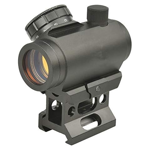 Minidiva 4 MOA Micro Red Dot Sight 1x25mm Rifle Scope with High Rail 20mm Weaver Mount Cover