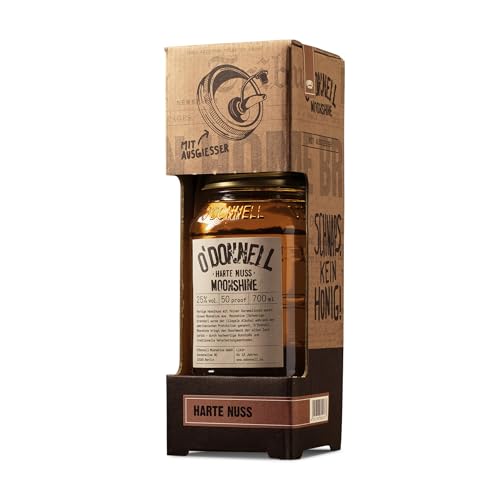 O'Donnell Moonshine Kombiset “Harte Nuss” Likör (700 ml) I Natürliche Zutaten I Premium...