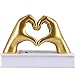 Uwariloy Hand Gesture Statues - Heart Shape Finger Gesture Sculpture Decor, Resin Abstract Hand Love Gesture Statue Figurines for Wedding Home Desktop Decoration Gifts