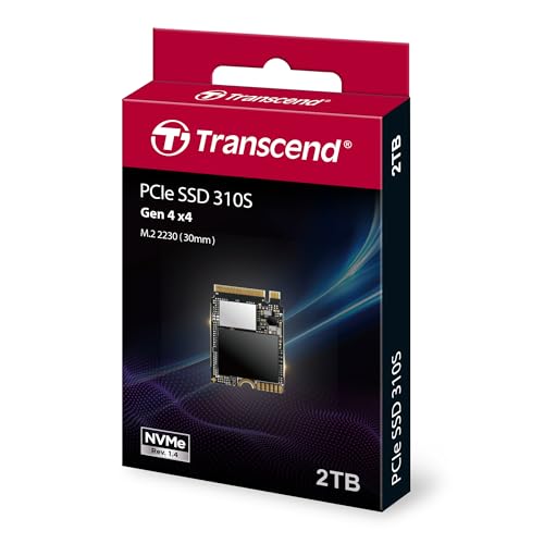 Image of Transcend 2TB M.2 2230 PCIe Gen4x4 SSD, for Steam Deck, ROG Ally, Microsoft Surface, Up to 5,000MB /s, TLC, M Key - TS2TMTE310S