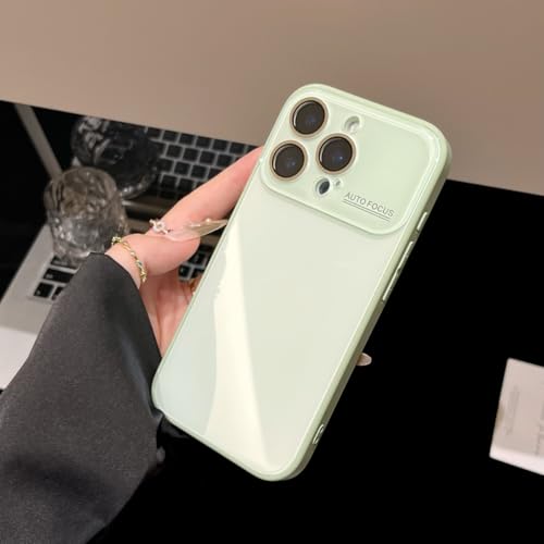 Coque en verre trempé pour iPhone 13 Pro Max vert brillant