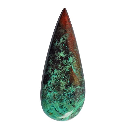 Cabochon en jaspe Sonora naturel rouge vert de 48 mm pour pendentif lithothérapie